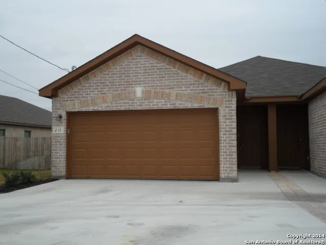a front view of a house