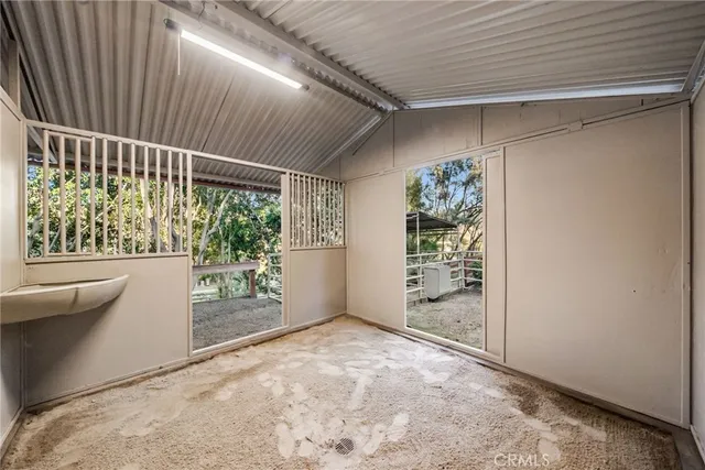 a view of wooden cabinets