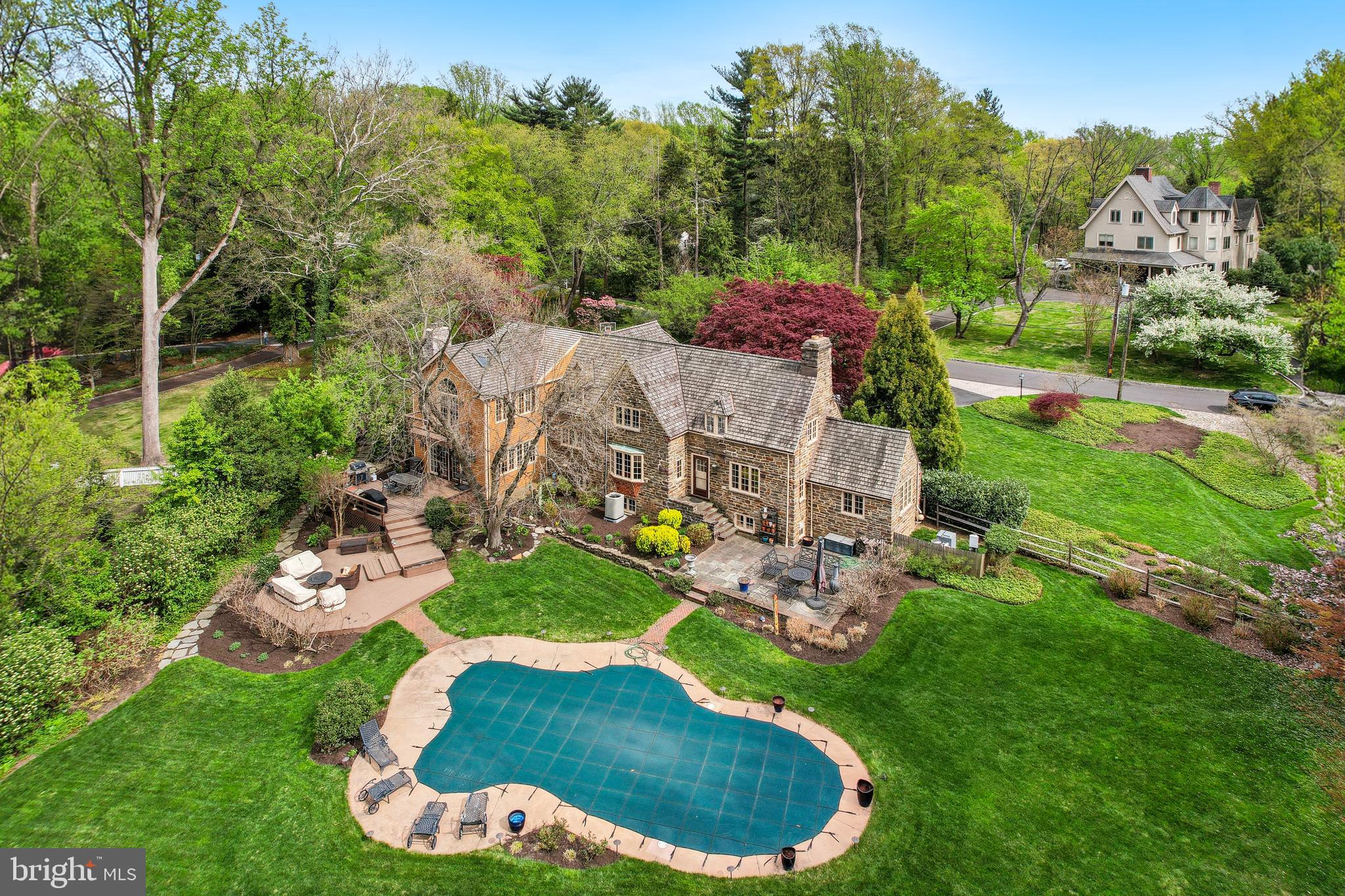 1536 Warner Road Jenkintown, PA 19046 - Photo 1 of 83 rear aerial view