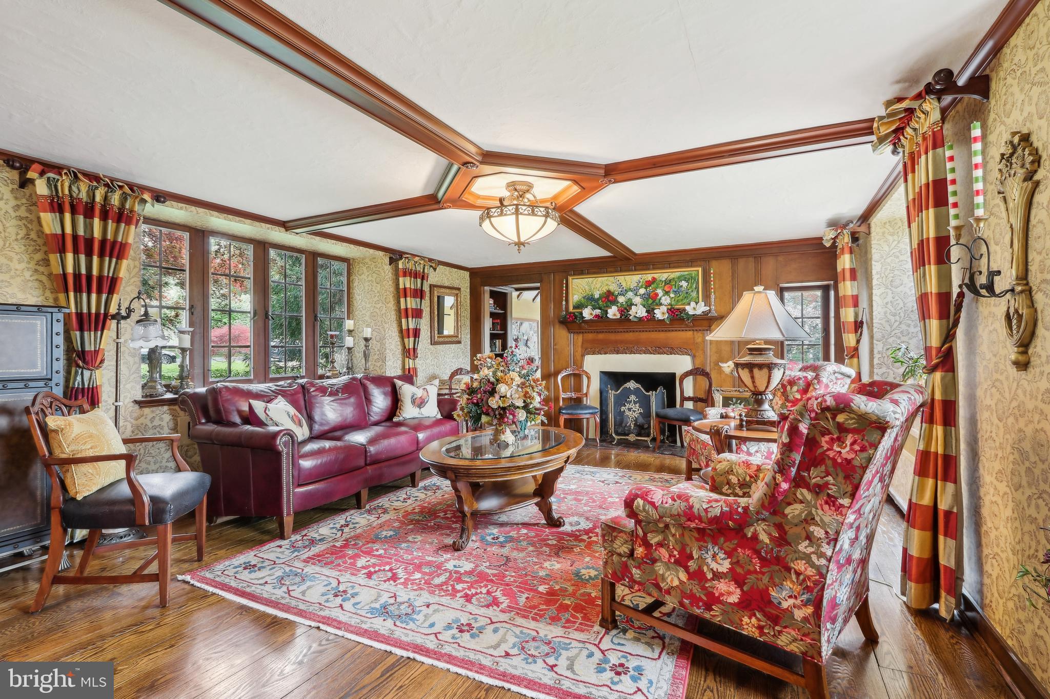 1536 Warner Road Jenkintown, PA 19046 - Photo 13 of 83 formal living room with fire place