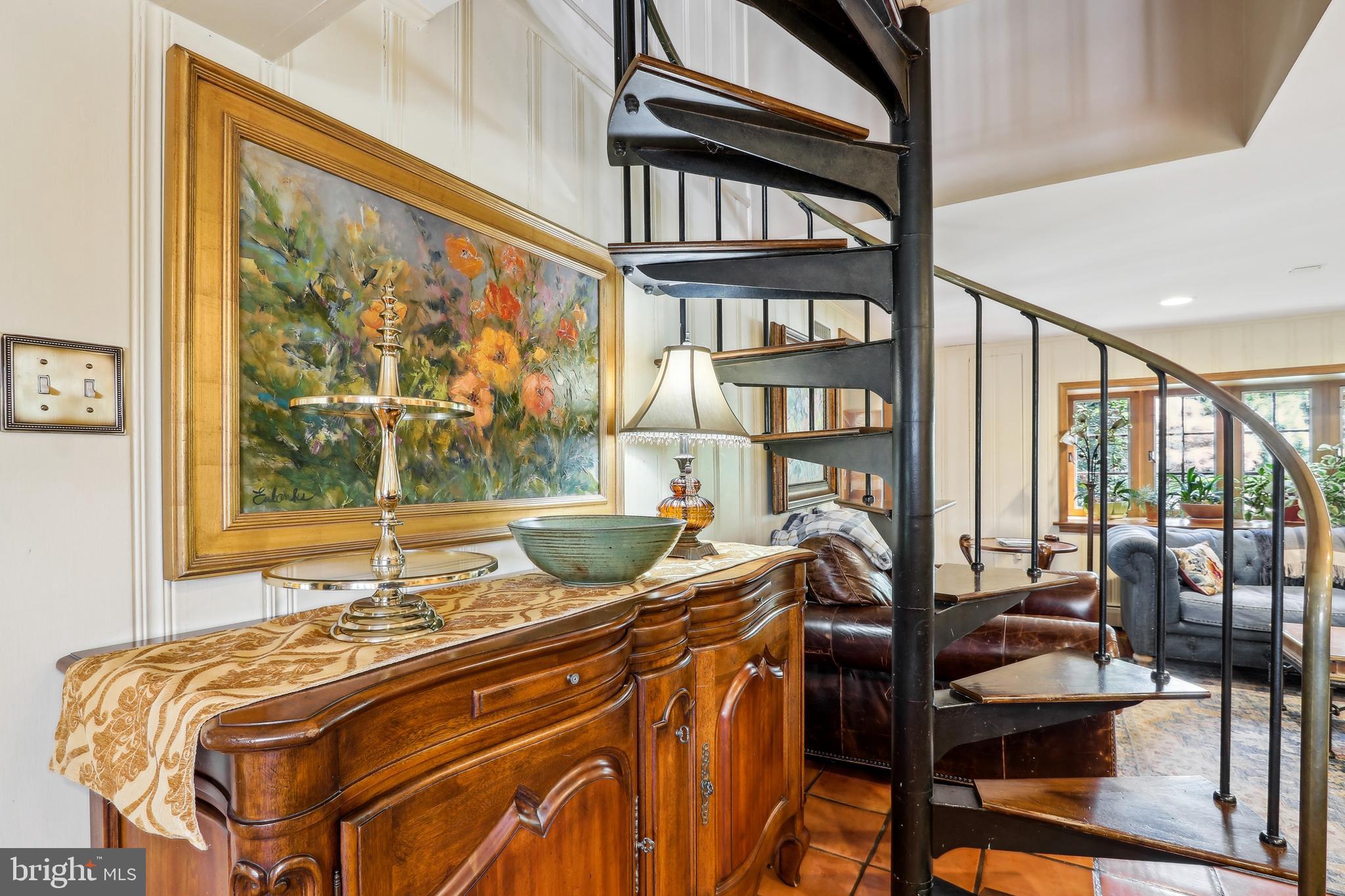 1536 Warner Road Jenkintown, PA 19046 - Photo 27 of 83 a second, spiral staircase to floor two - elegant