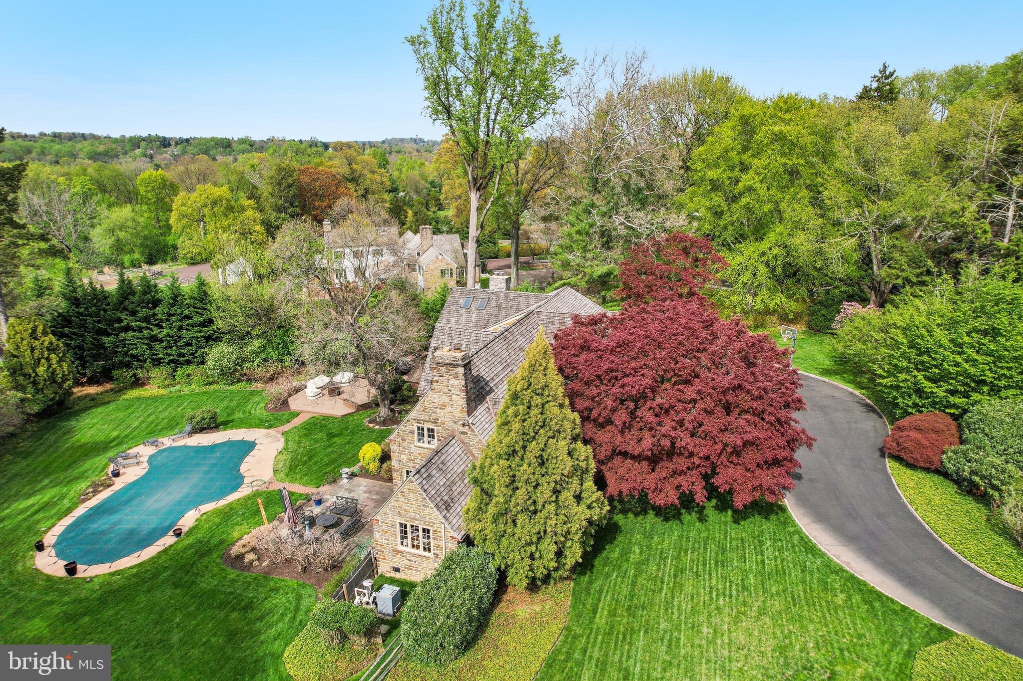 1536 Warner Road Jenkintown, PA 19046 - Photo 66 of 83 the aerial views best tell the story of privacy an