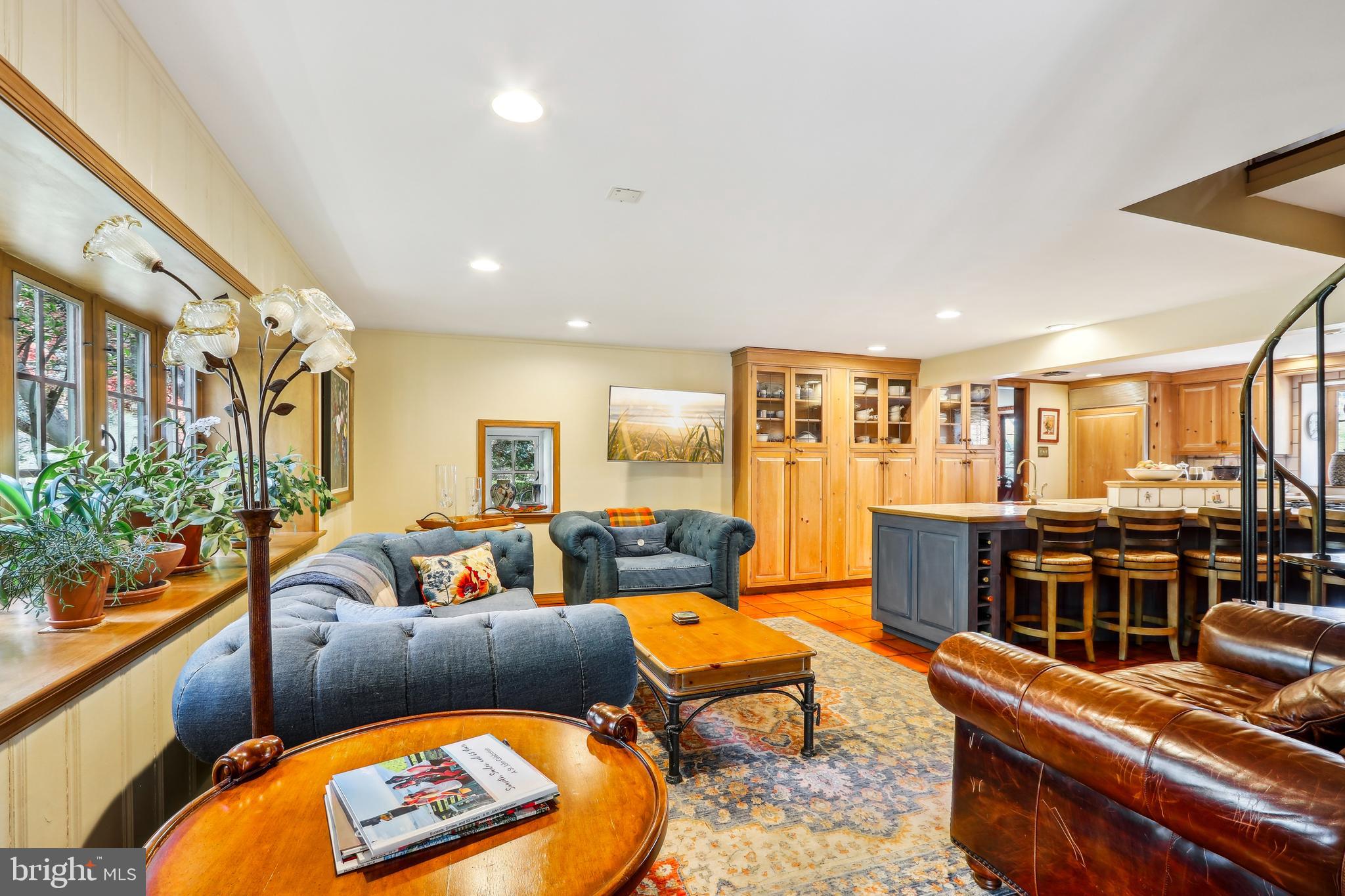 1536 Warner Road Jenkintown, PA 19046 - Photo 9 of 83 casual living room alongside open kitchen