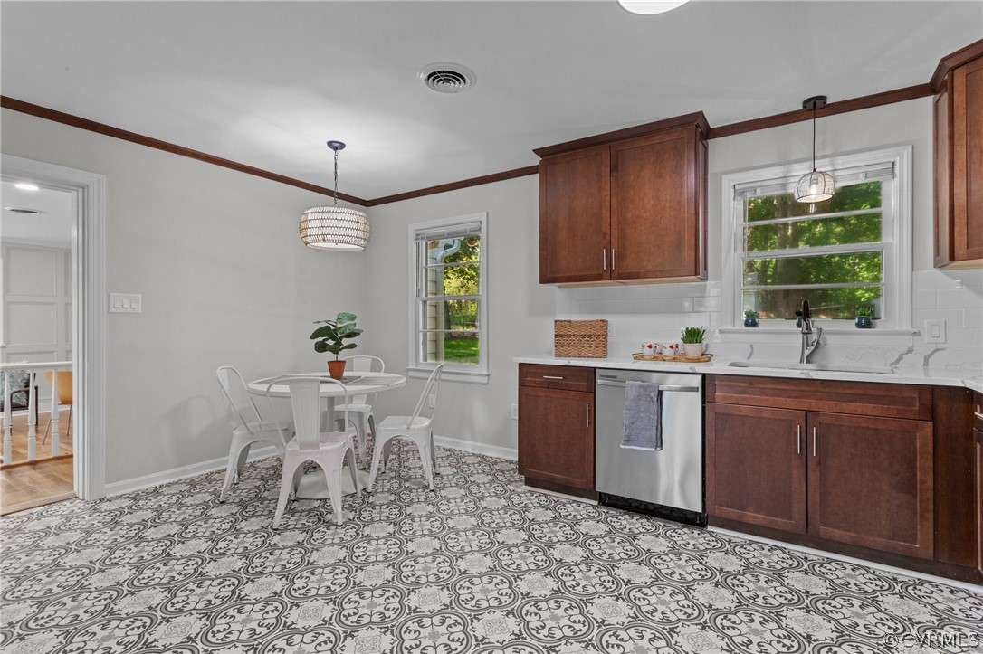 3910 Turner Road Chesterfield, VA 23832 - Photo 14 of 37 a kitchen with granite countertop a sink cabinets and window