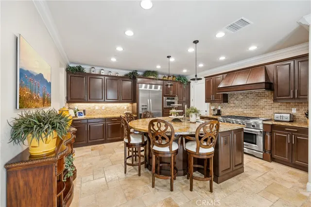 a kitchen with lots of counter space