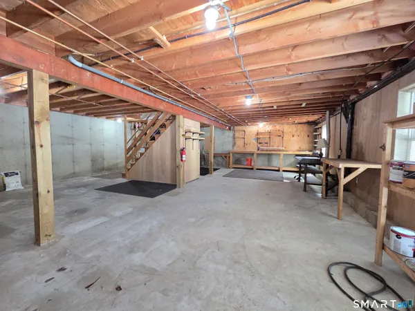 a view of storage and utility room