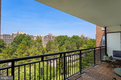 a view of a balcony with outdoor space