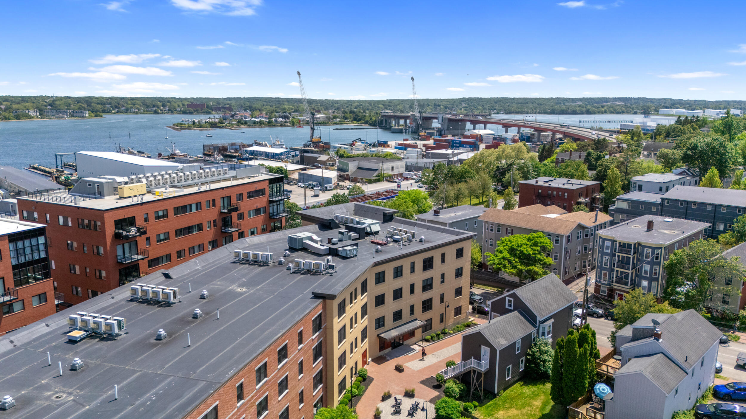 25 High Street, Unit 408 Portland, ME 04101 - Photo 37 of 43 25 high st, portland drone-1