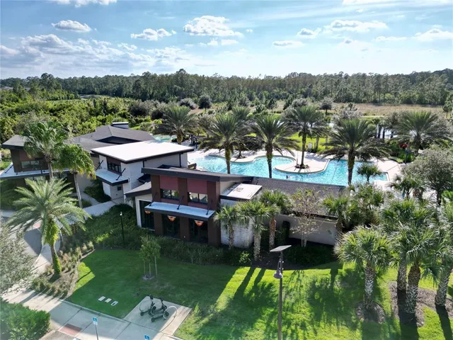 a view of a volley ball court