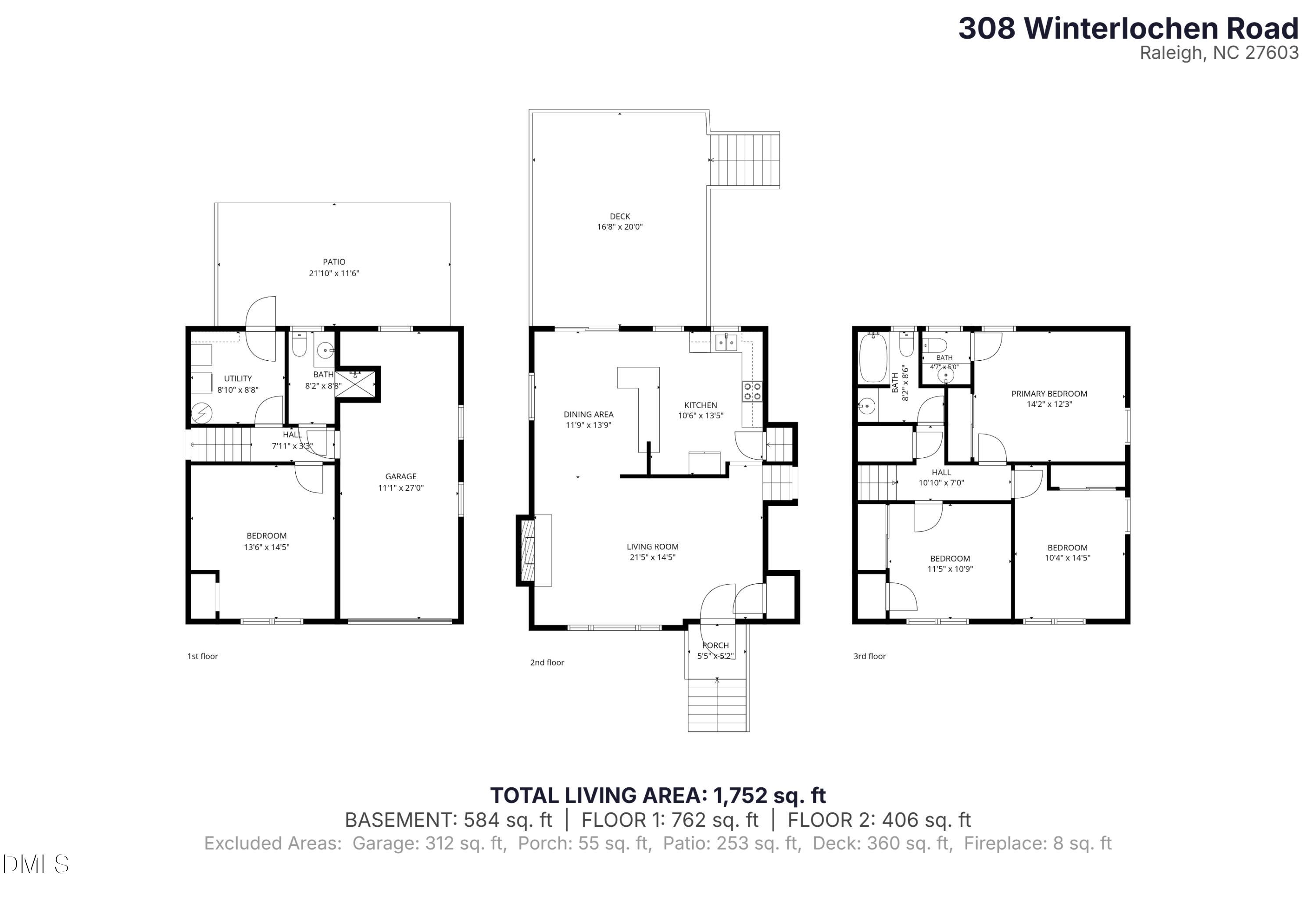 308 Winterlochen Road Raleigh, NC 27603 - Photo 3 of 24 308-Winterlochen-Road-All-Floors