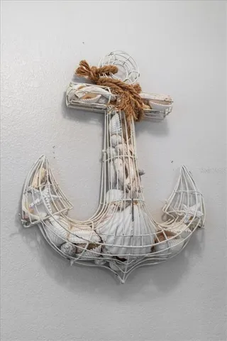 a view of a painting on the wall