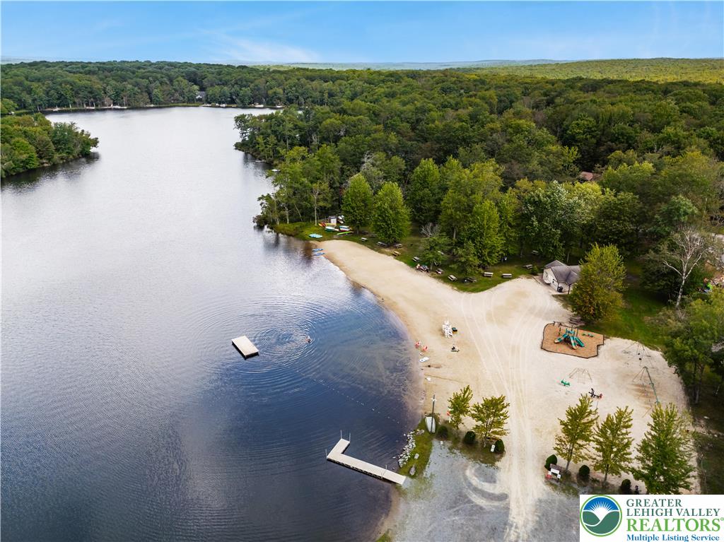 804 Evergreen Road Tobyhanna, PA 18466 - Photo 13 of 19 an aerial view of a house with a lake view