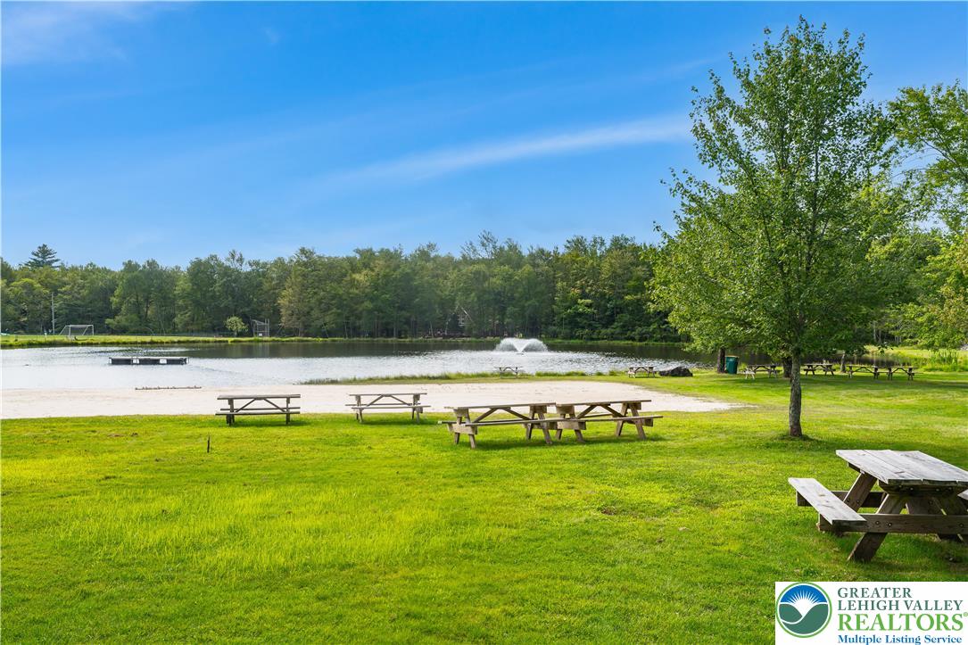 804 Evergreen Road Tobyhanna, PA 18466 - Photo 10 of 19 a view of a swimming pool with trees in the background