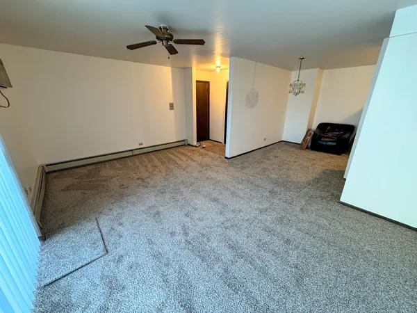 a view of a garage