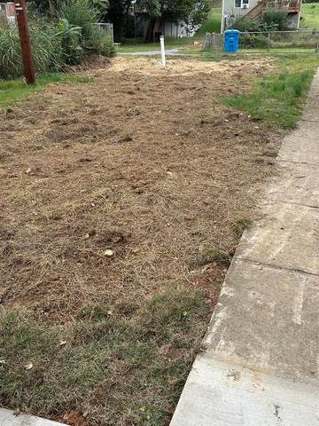 a backyard of a house