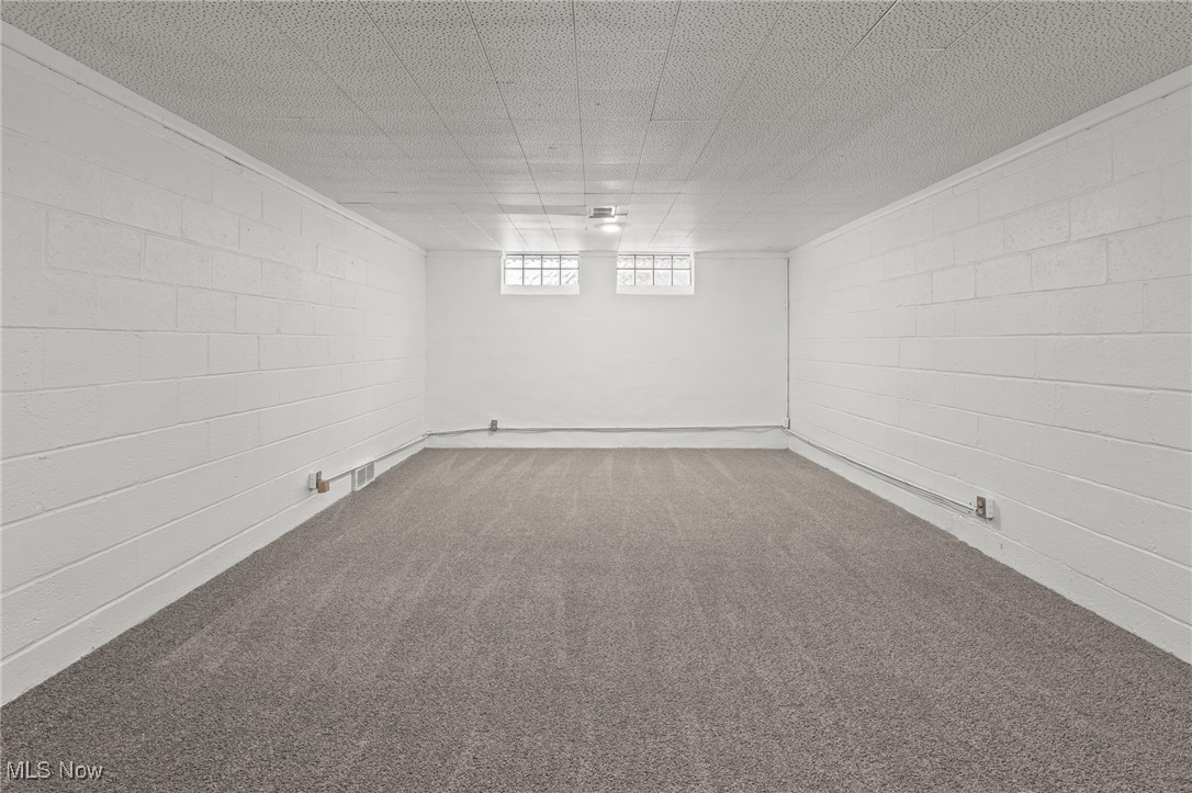 3686 Riedham Road Cleveland, OH 44120 - Photo 40 of 50 Basement with carpet and a textured ceiling