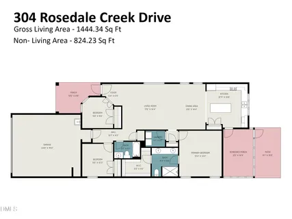 $510,000 | 304 Rosedale Creek Drive, Durham, NC 27703