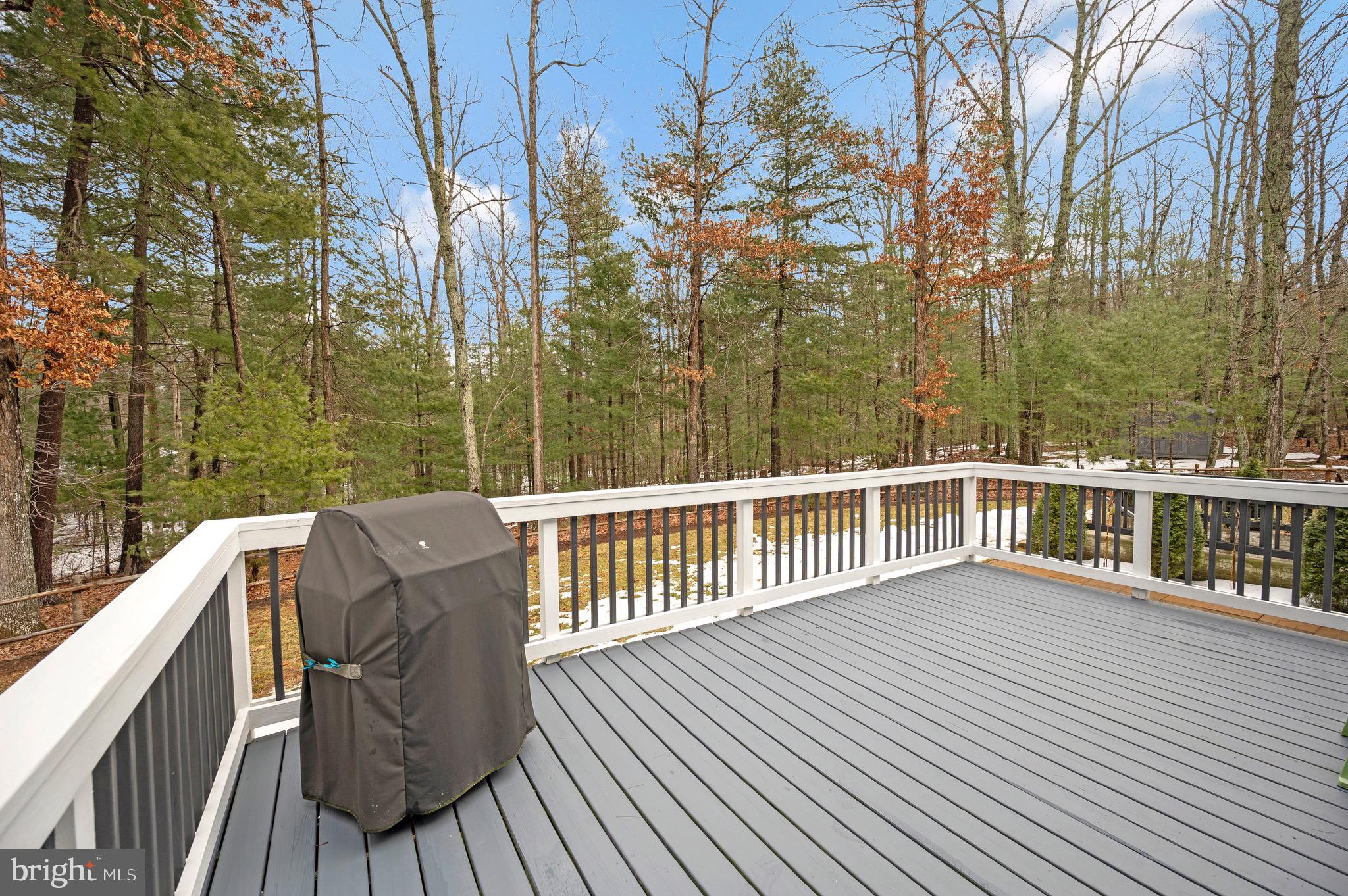 23145 Walker's Branch Road Unionville, VA 22567 - Photo 21 of 48 a view of a balcony with wooden floor and fence