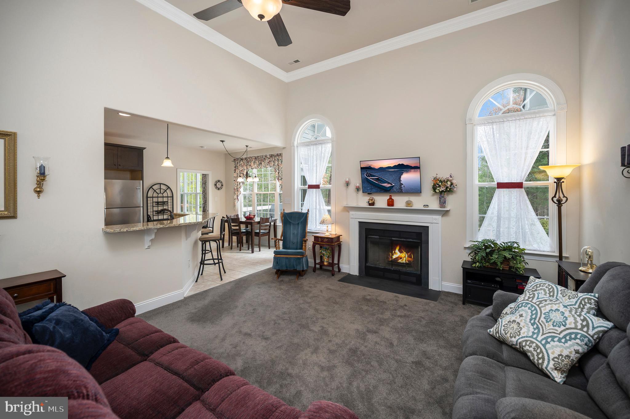23145 Walker's Branch Road Unionville, VA 22567 - Photo 10 of 48 a living room with furniture and a fireplace