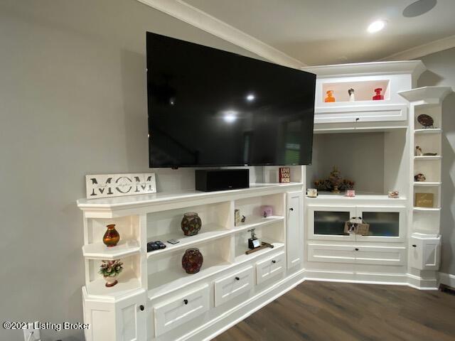 Custom built entertainment center
