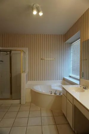 a backyard of a house