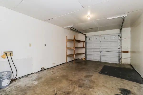a view of a car garage