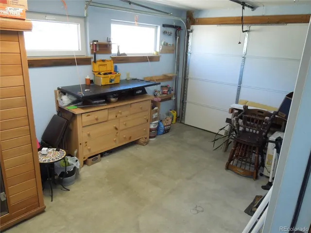 a room with storage and utility