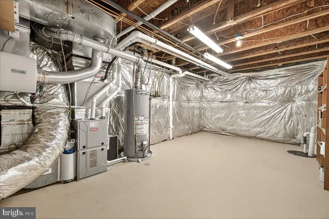 a picture of a bench in a white building
