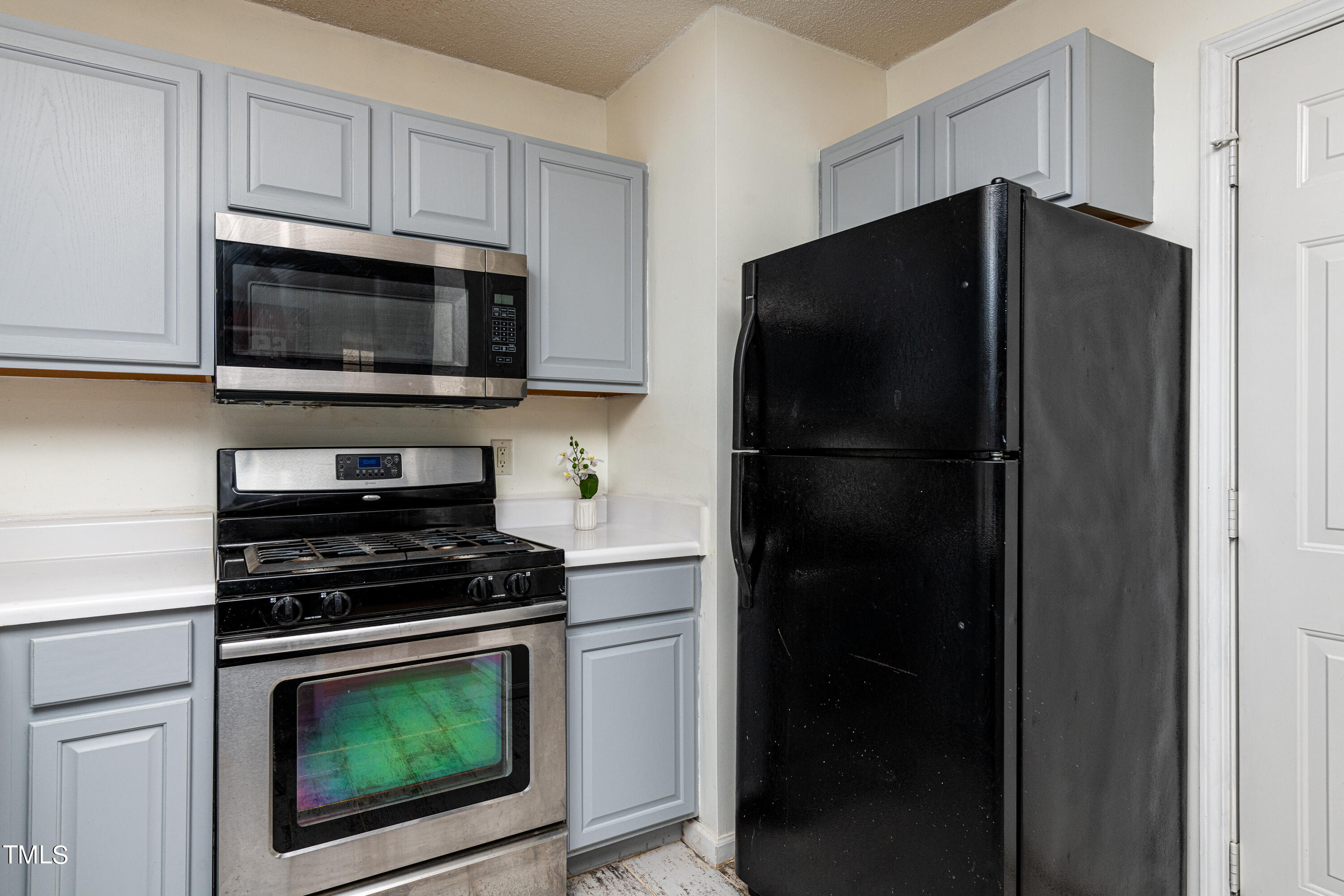 4225 Lake Woodard Drive Raleigh, NC 27604 - Photo 7 of 27 a kitchen with cabinets and steel stainless steel appliances