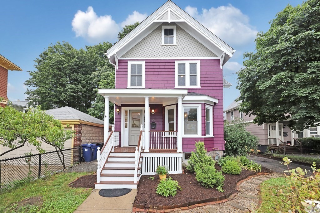 79 Harvard Avenue Boston, MA 02136 - Photo 2 of 33 a front view of a house with a yard