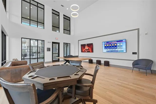 a view of a livingroom with furniture and window