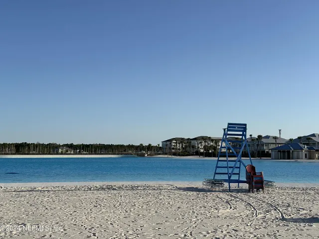 a view of a terrace with a bench