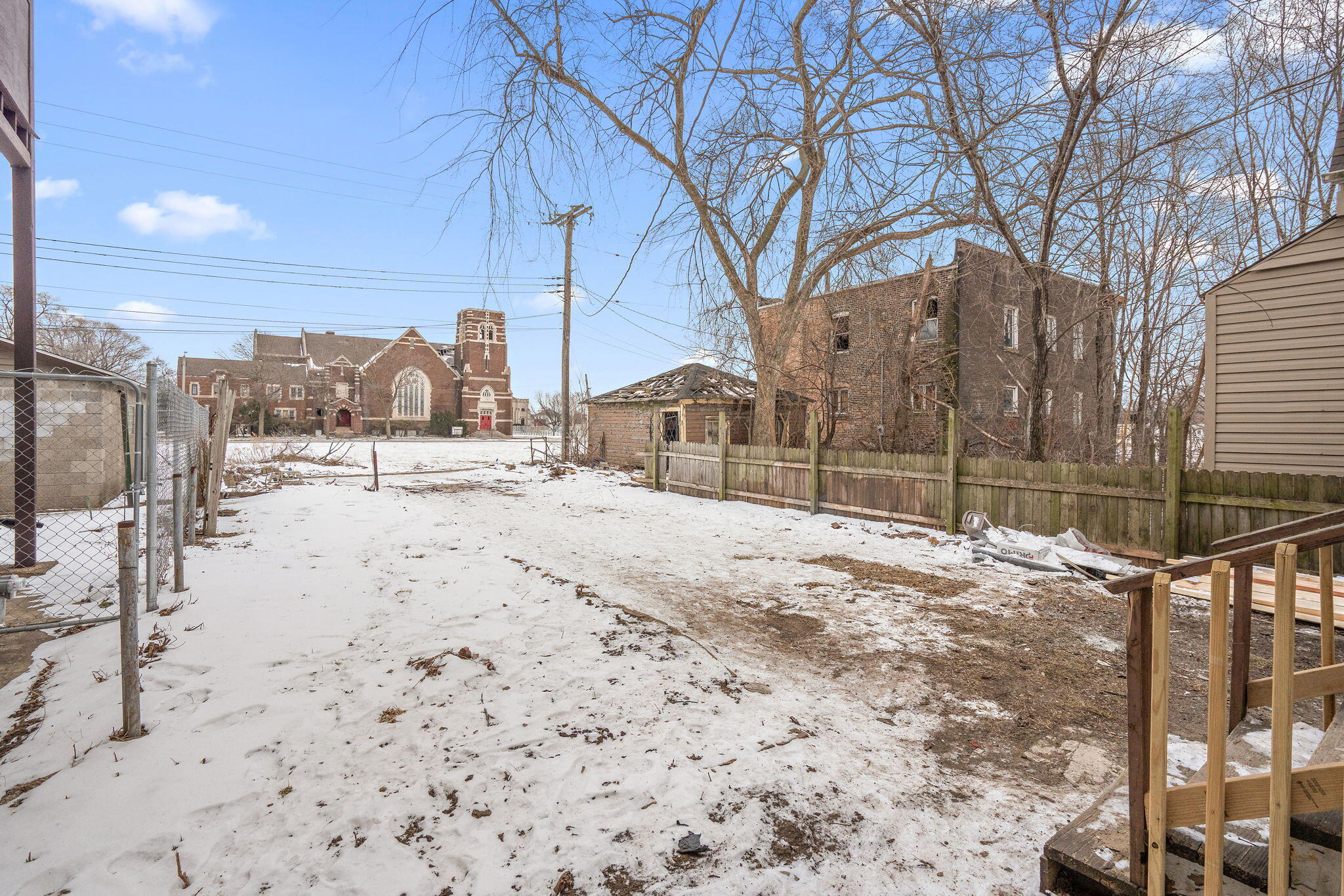 565 Jackson Street Gary, IN 46402 - Photo 21 of 24 a view of large yard with a snow
