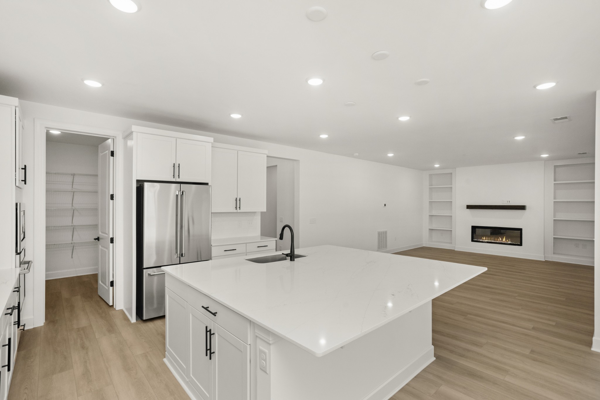 205 Acmon Blue Road Mount Juliet, TN 37122 - Photo 19 of 64 a kitchen with stainless steel appliances a refrigerator sink and microwave