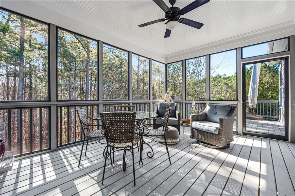 91 Bellwind Lane Dallas, GA 30132 - Photo 18 of 44 a view of a patio with wooden floor