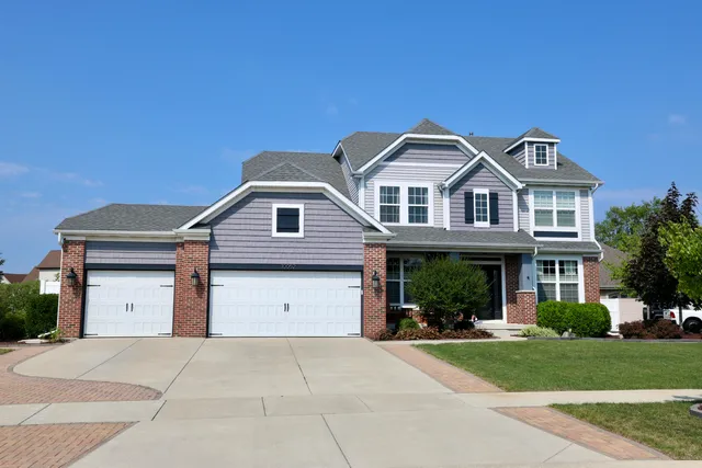 a house view with a garden space