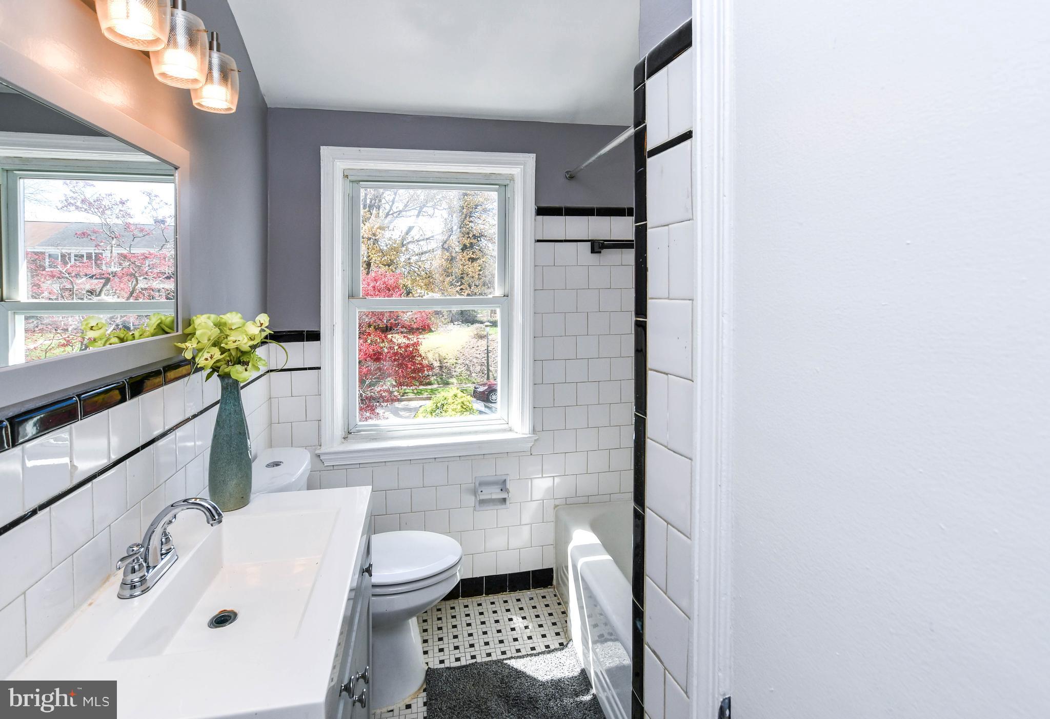 1028 Evesham Avenue Baltimore, MD 21212 - Photo 32 of 49 a bathroom with a sink toilet and window
