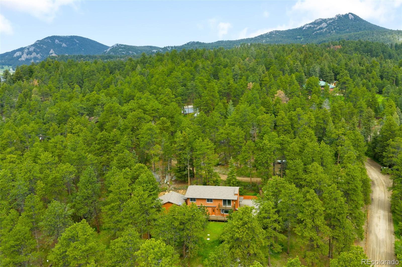 9633 Fox Valley Drive Morrison, CO 80465 - Photo 41 of 50 a view of a lush green hillside and a houses