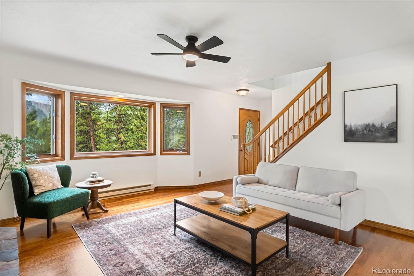 9633 Fox Valley Drive Morrison, CO 80465 - Photo 5 of 50 a living room with furniture and a window with wooden floor
