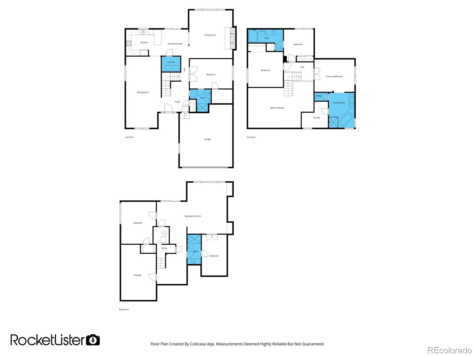 9407 Harvard Drive Highlands Ranch, CO 80130 - Photo 48 of 48 a picture of a floor plan