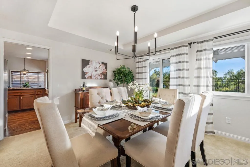 1545 Calle Ryan Encinitas, CA 92024 - Photo 22 of 63 a view of a dining room with furniture window and outside view