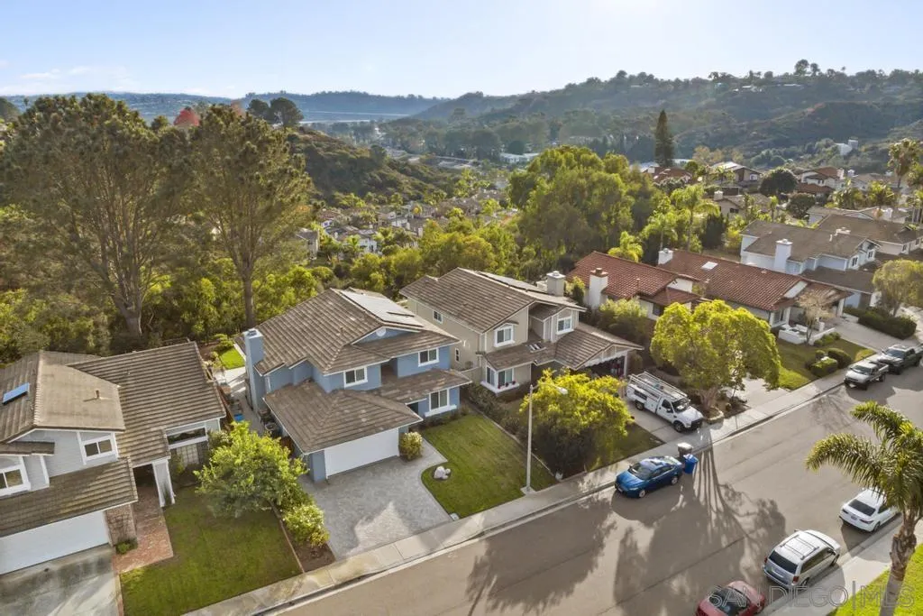 1545 Calle Ryan Encinitas, CA 92024 - Photo 59 of 63 an aerial view of a house with a mountain
