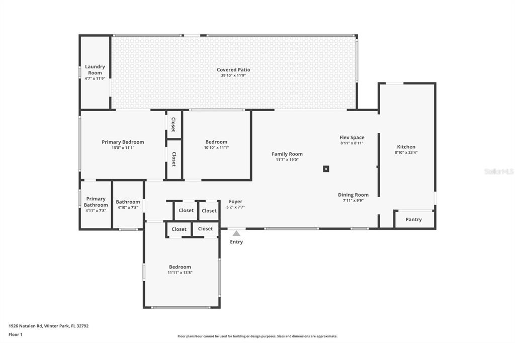 1926 Natalen Road Winter Park, FL 32792 - Photo 4 of 44 a picture of floor plan