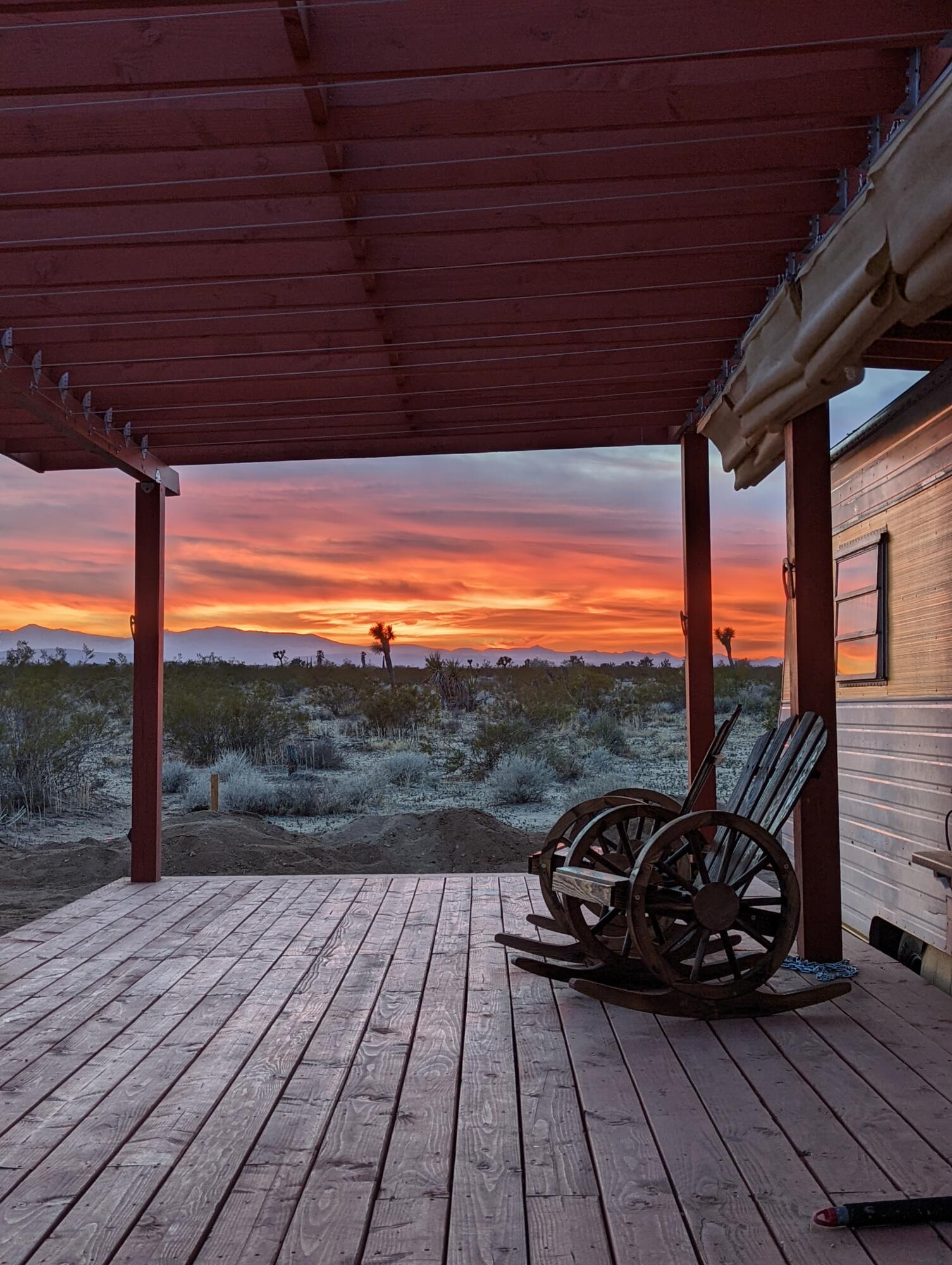 a view of sitting area on roof deck