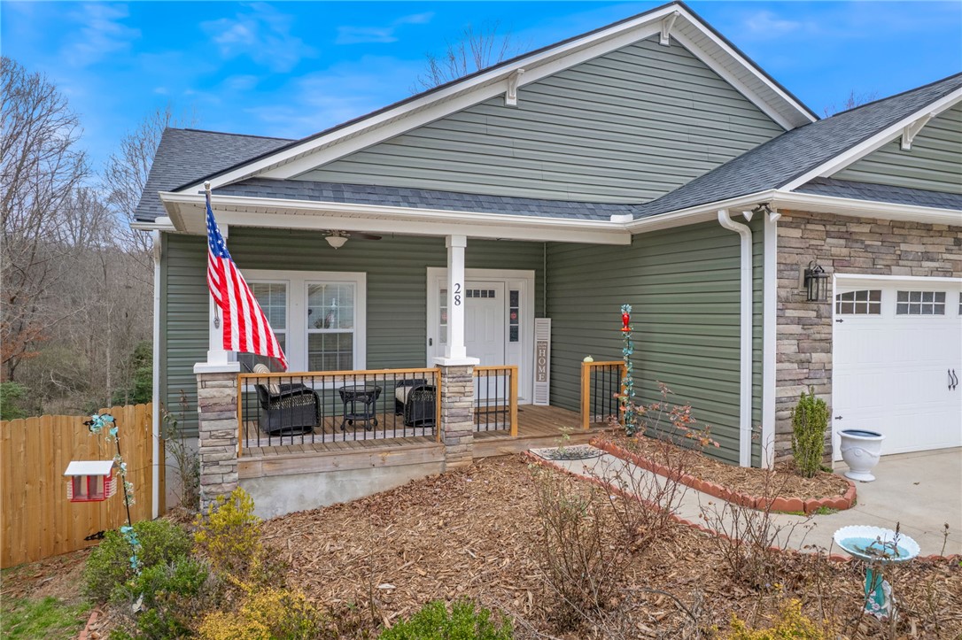 28 Vanessa Rae Lane Pendleton, SC 29670 - Photo 2 of 16 This charming home features a welcoming porch, perfect for enjoying peaceful mornings or relaxed evenings.