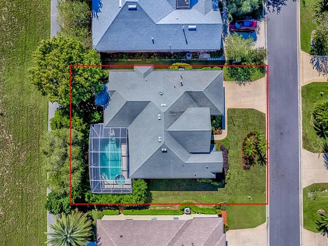 a view of a lake with a city