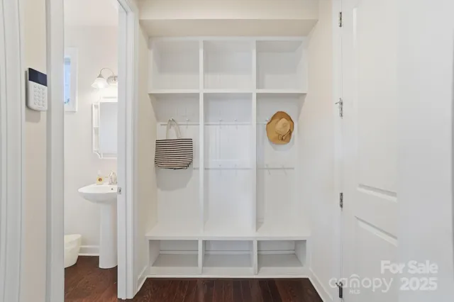 a view of walk in closet