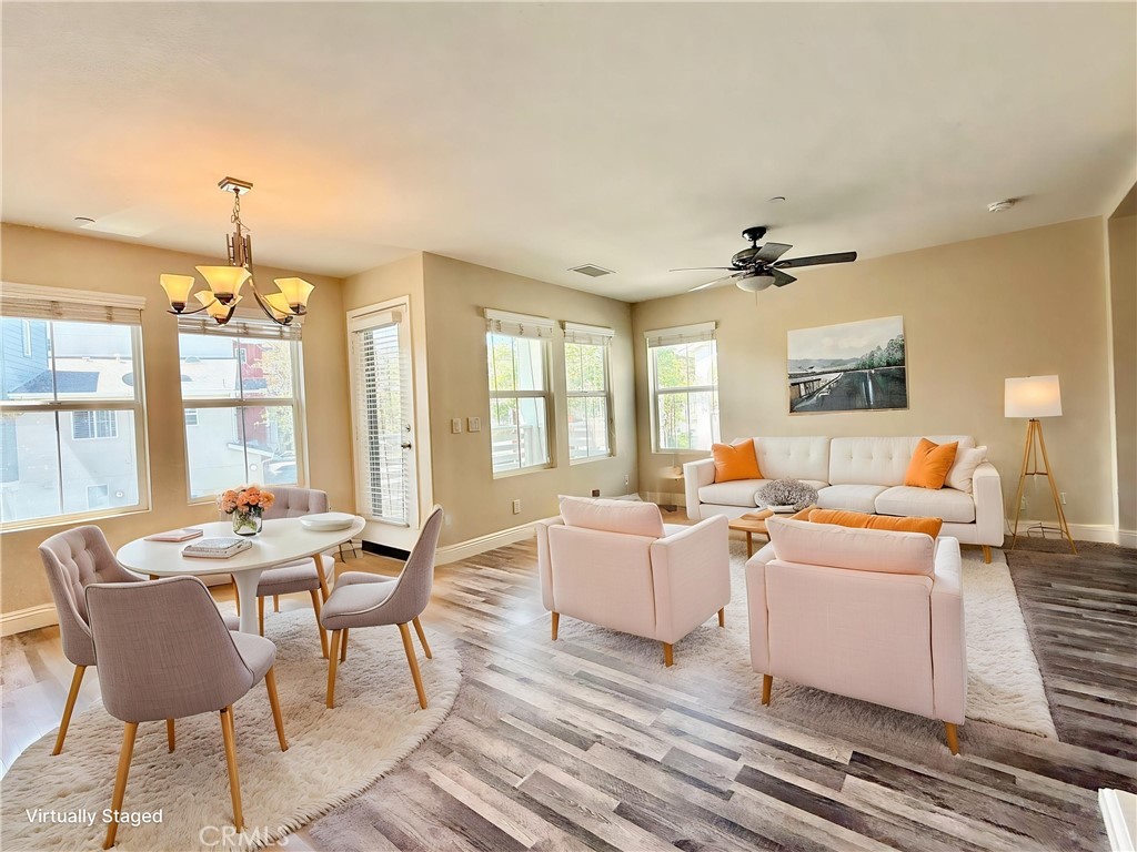 5 Quartz Lane Ladera Ranch, CA 92694 - Photo 4 of 55 Virtually staged dining and living area - looking toward living room