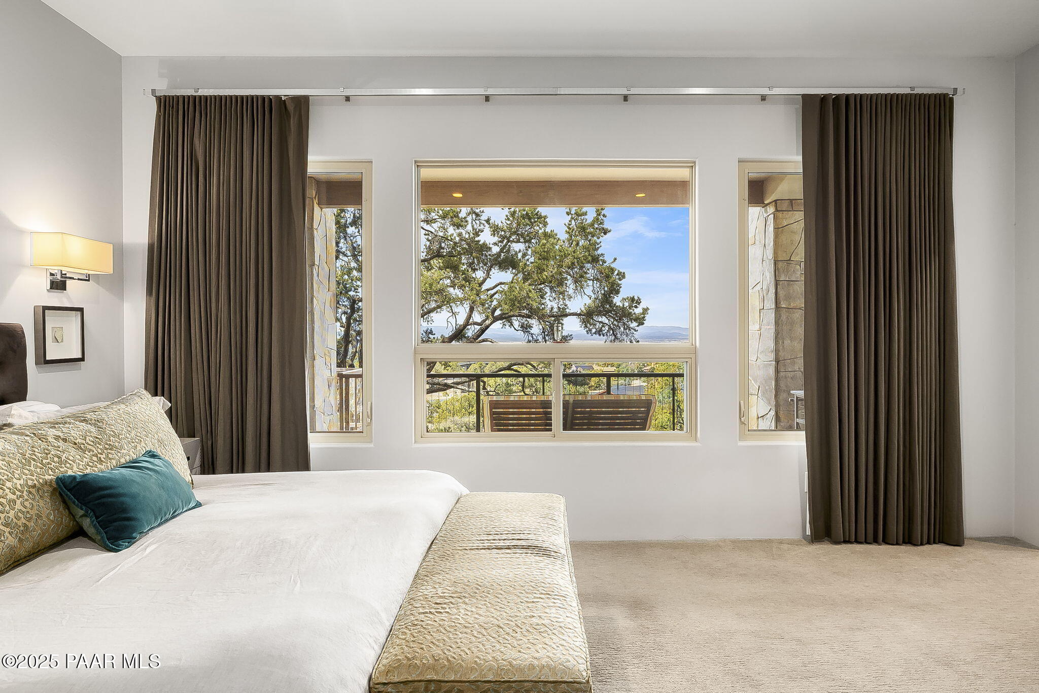 5245 West Three Forks Road Prescott, AZ 86305 - Photo 27 of 68 a bedroom with a large bed and a window