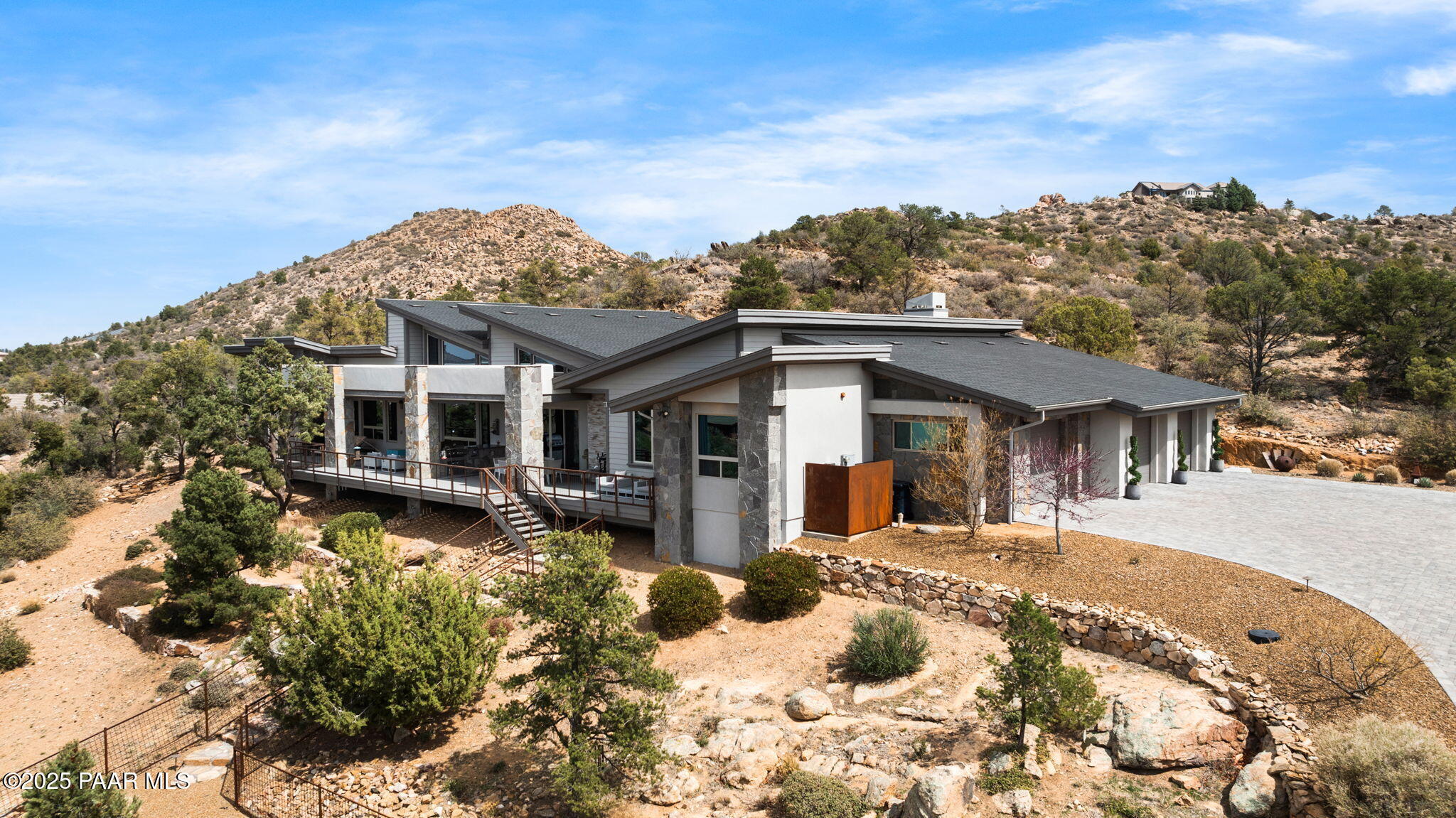 5245 West Three Forks Road Prescott, AZ 86305 - Photo 64 of 68 a view of a house with snow on the background
